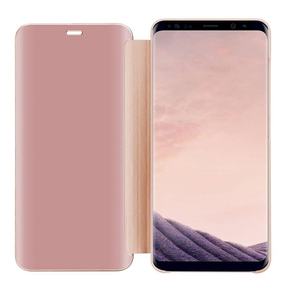 Cadorabo  Housse compatible avec Samsung Galaxy S8 PLUS - Clear View étui de protection miroir avec fonction de support Protection à 360 degrés 