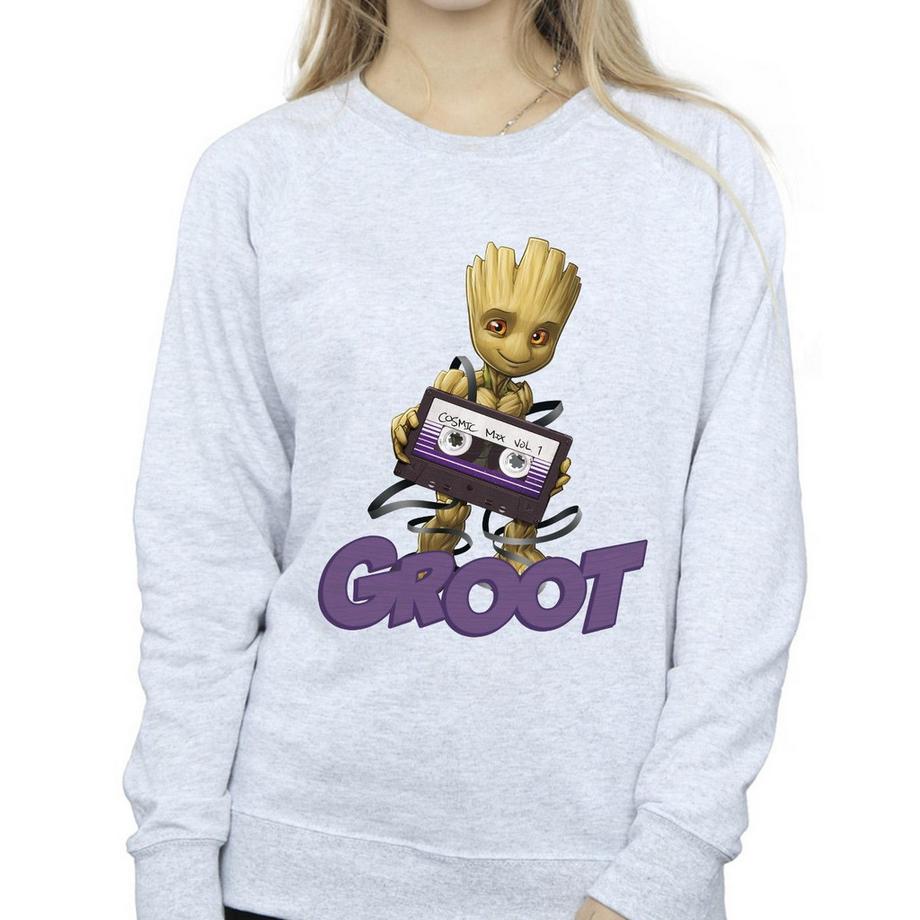 Guardians Of The Galaxy Groot Stampa Grafica Felpa  