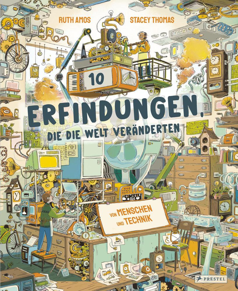 Zehn Erfindungen, die die Welt veränderten Amos, Ruth; Thomas, Stacey; Thomas, Stacey (Illustrationen); Löwenberg, Ute (Übersetzung) Couverture rigide 