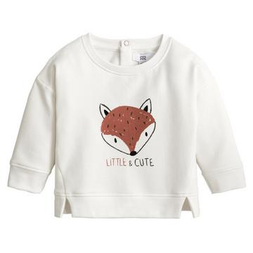 Sweat col rond imprimé en coton