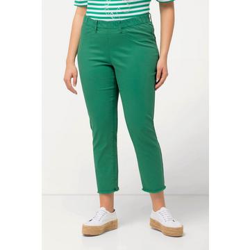 Pantalon 7/8 Sienna. Jambe étroite et ourlet frangé