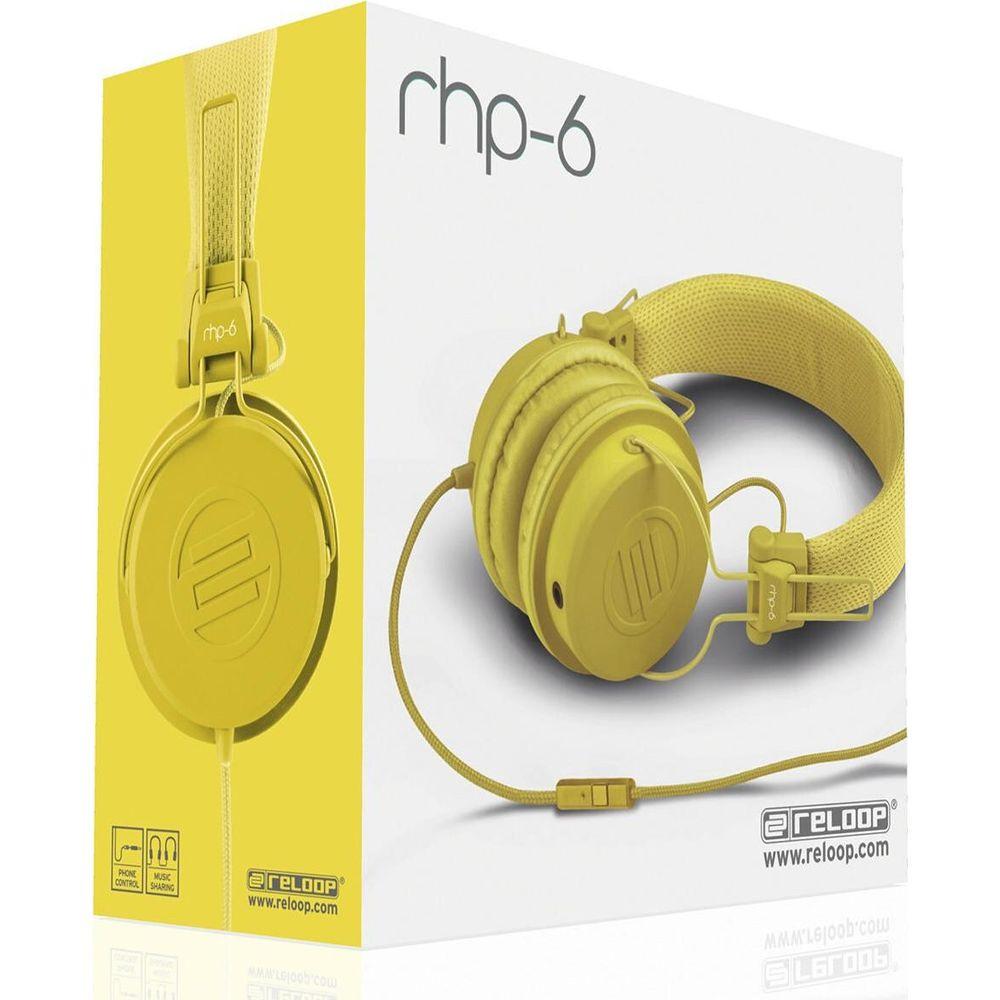 Reloop  ON-EAR-KOPFH�RER RHP-6 GELB 