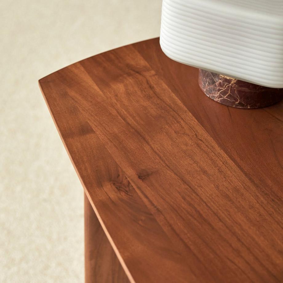 Tikamoon Bureau en bois d'acacia massif  Suzanne  