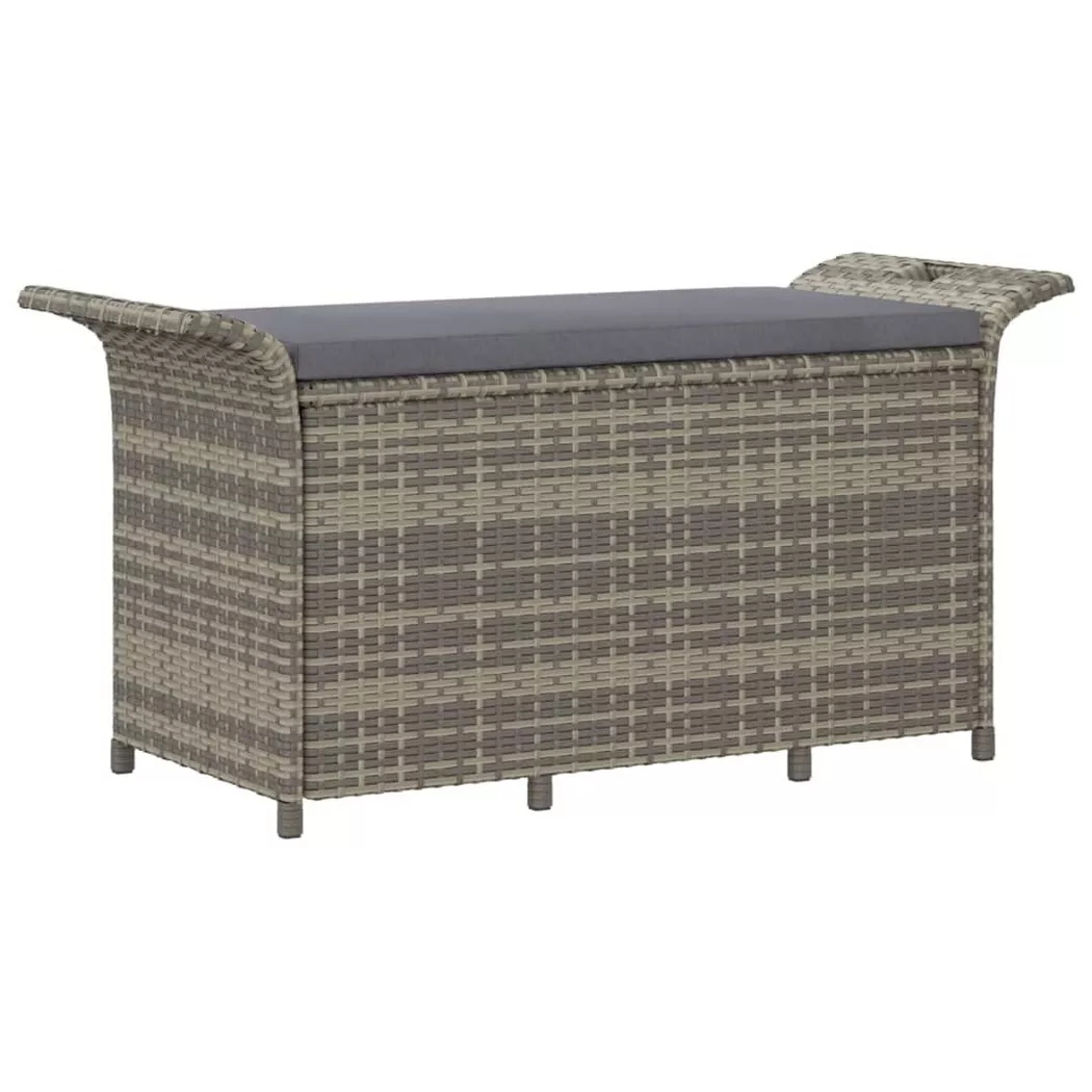 VidaXL - Banc de jardin rotin synthétique, One Size, Gris