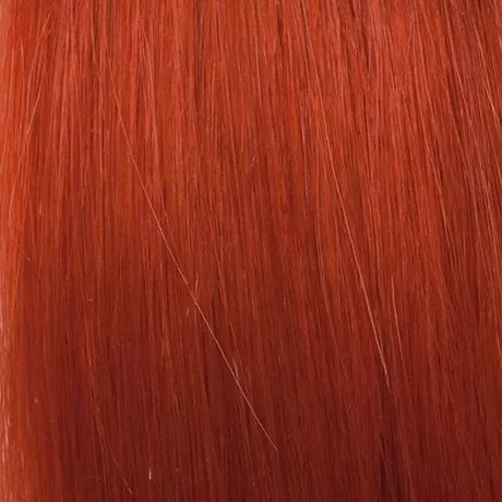 SHE s.r.l.  Hair Extensions Fantasy, Echthaar Dunkelorange/Dark Orange 55/60 cm, 10 Ex 