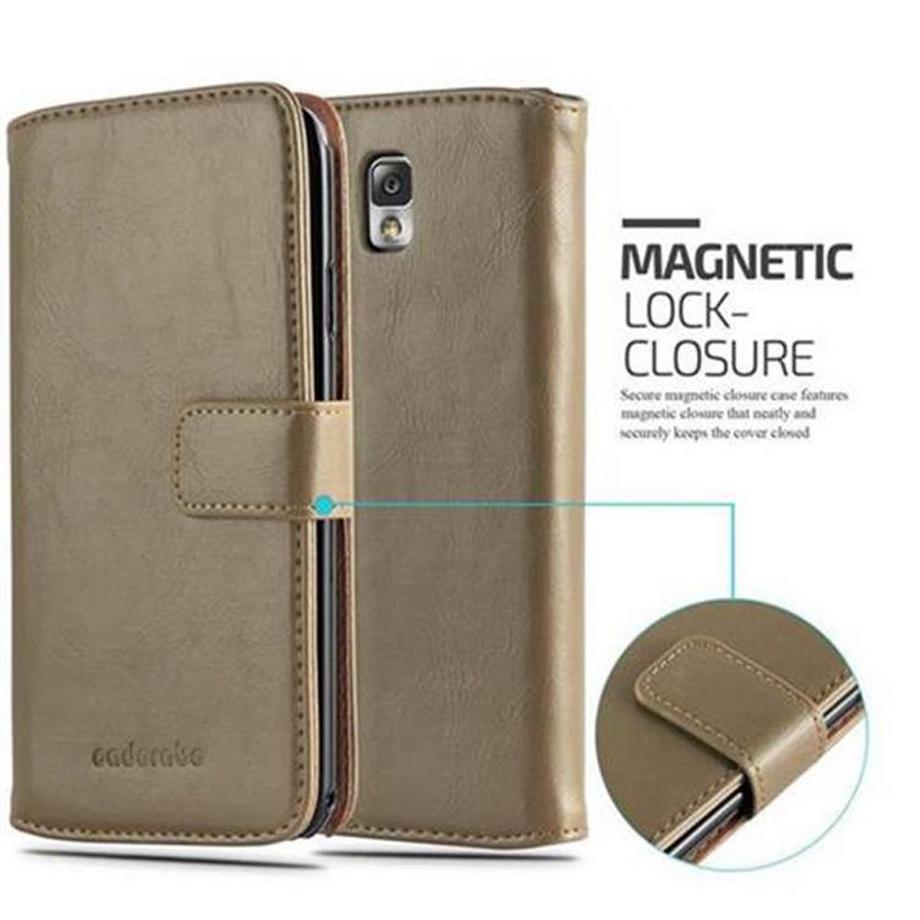 Cadorabo  Housse compatible avec Samsung Galaxy NOTE 3 - Coque de protection avec fermeture magnétique, fonction de support et compartiment pour carte 