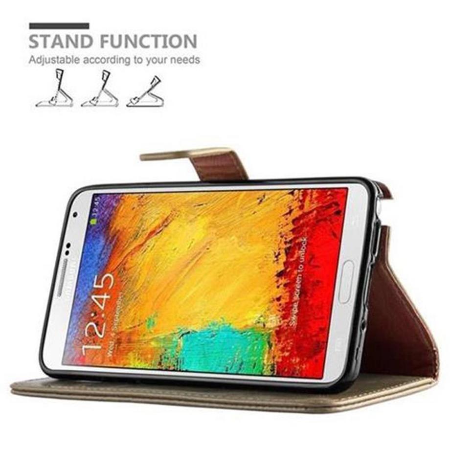 Cadorabo  Housse compatible avec Samsung Galaxy NOTE 3 - Coque de protection avec fermeture magnétique, fonction de support et compartiment pour carte 