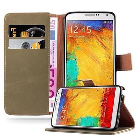 Cadorabo  Hülle für Samsung Galaxy NOTE 3 Magnetverschluss, Kartenfach 