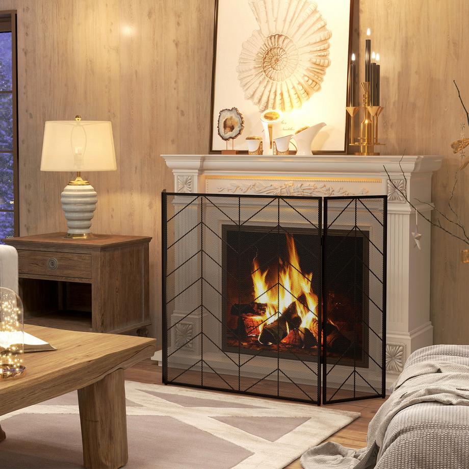 HOMCOM  Kaminschutzgitter 