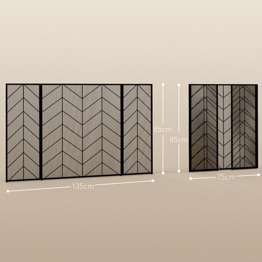 HOMCOM  Kaminschutzgitter 