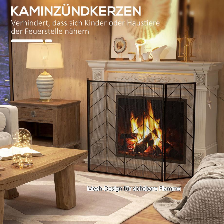HOMCOM  Kaminschutzgitter 