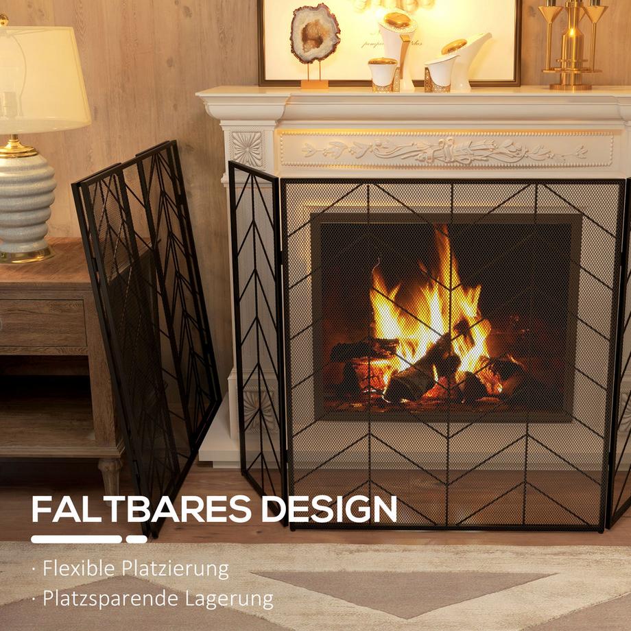 HOMCOM  Kaminschutzgitter 