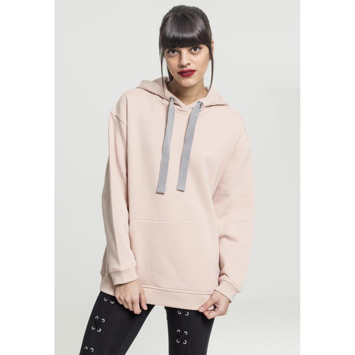 URBAN CLASSICS  felpa con cappuccio da urban classic oversized 3-tone 