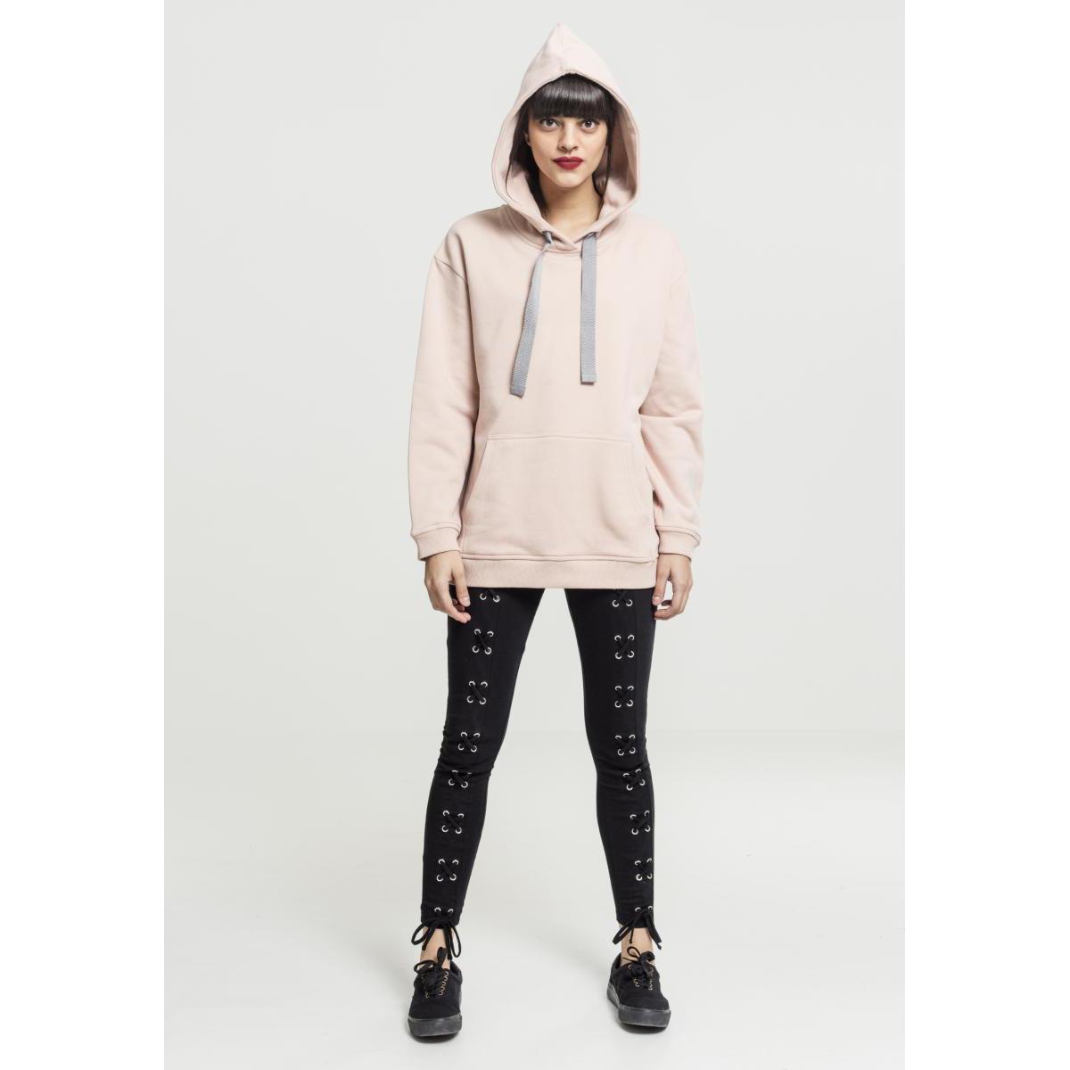 URBAN CLASSICS  felpa con cappuccio da urban classic oversized 3-tone 