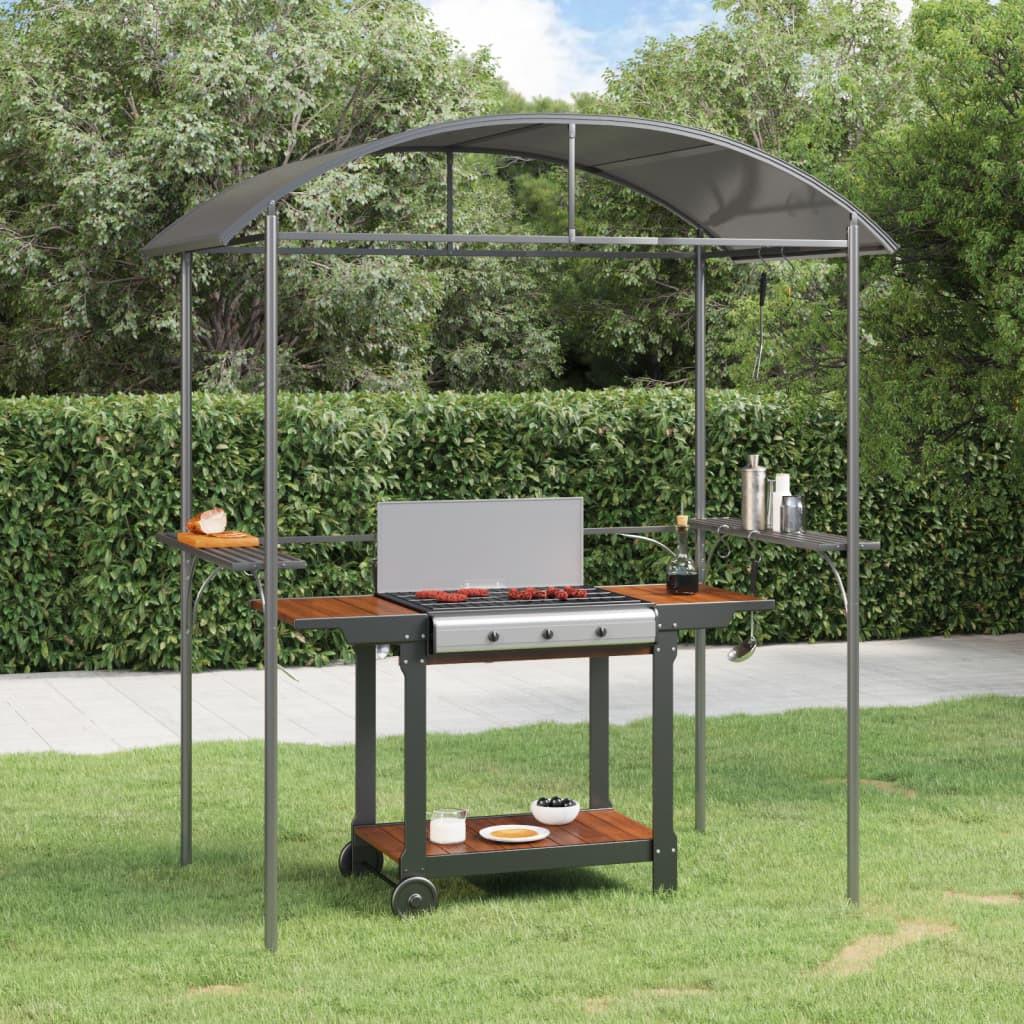 VidaXL gazebo per barbecue Acciaio  