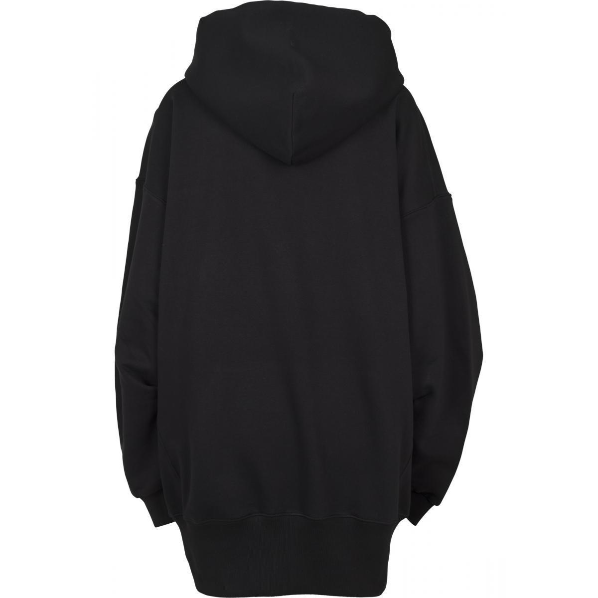 URBAN CLASSICS  felpa con cappuccio taglie forti urban classic long oversized 