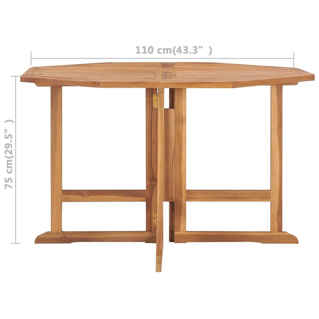 VidaXL Table de salle à manger de jardin bois  