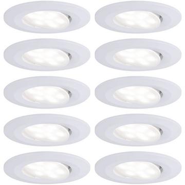 HomeSpa LED Einbauleuchte Calla Basisset schwenkbar IP65 rund 90mm 30° 10x6W 10x530lm 230V 4000K