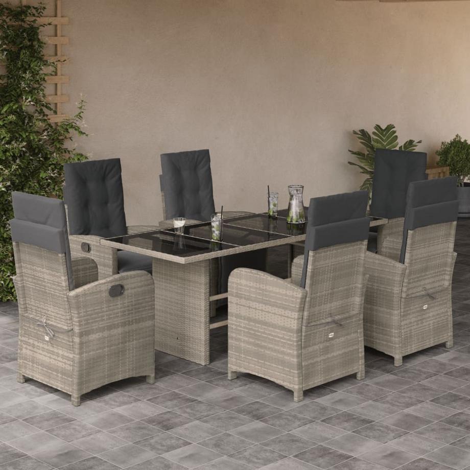 VidaXL set da pranzo da giardino Polirattan  
