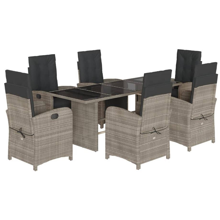 set da pranzo da giardino Polirattan