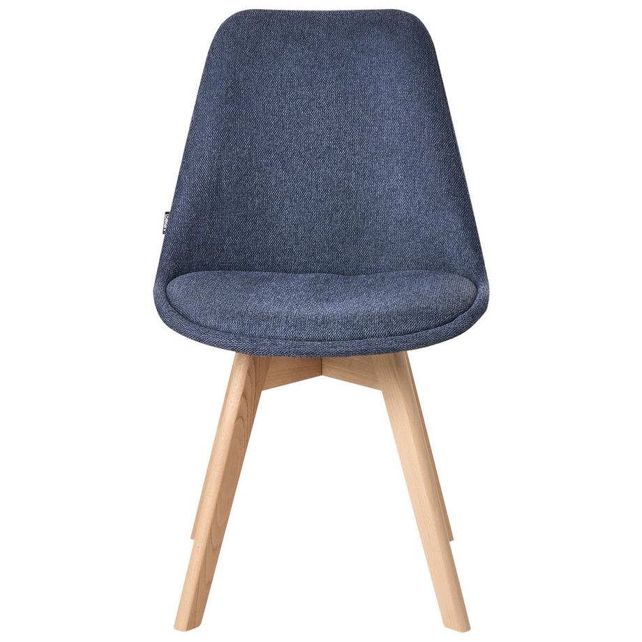 Beliani Set di 2 sedie da pranzo en Tessuto Moderno DAKOTA II  