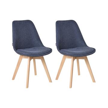 Lot de 2 chaises de salle à manger en Tissu Moderne DAKOTA II
