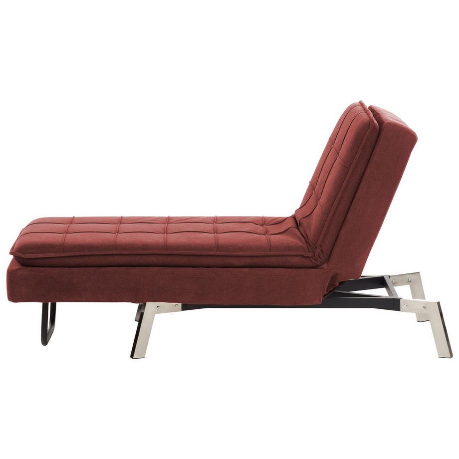 Beliani Chaise longue en Tissu Moderne LOIRET  