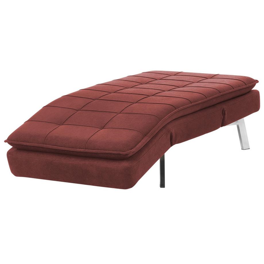 Beliani Chaise longue en Tissu Moderne LOIRET  