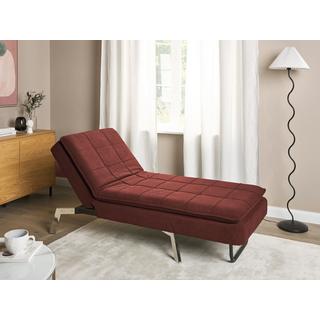 Beliani Chaiselongue aus Stoff Modern LOIRET  