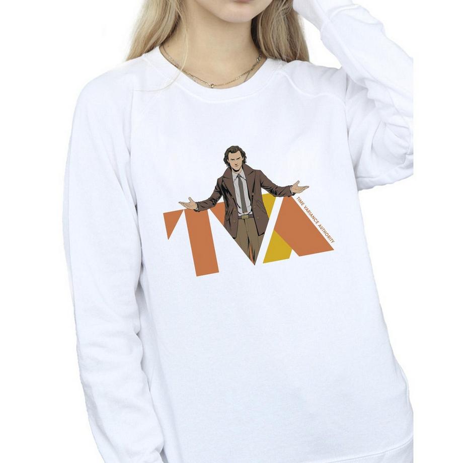 MARVEL TVA Stampa Grafica Regular Fit Felpa  