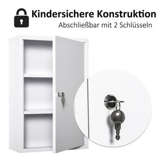 Kleankin Medizinschrank mit Schloss  