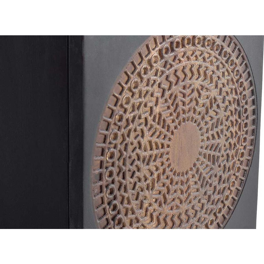 mutoni Comodino Rondo in legno di mango marrone scuro 43x60  