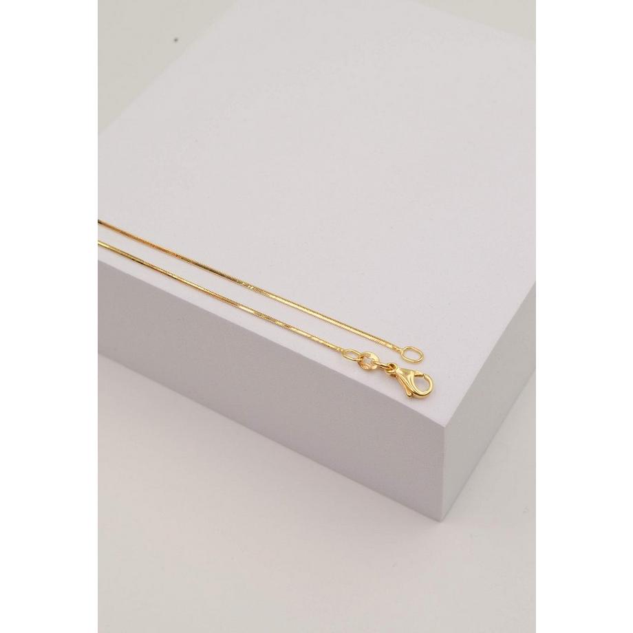 MUAU Schmuck  Collier Schlange Gelbgold 750, 0.8mm, 40cm 