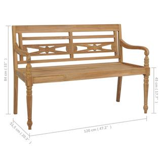 VidaXL panca Teak riciclato  