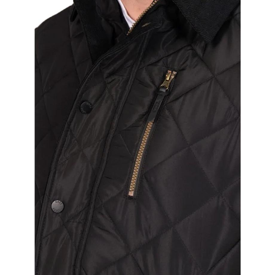 Duke Landon D555 Veste Matelassée Col en Velours Côtelé Kingsize  