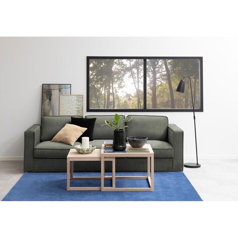 mutoni Table basse Antoine blanc pigmenté 70x70x50  