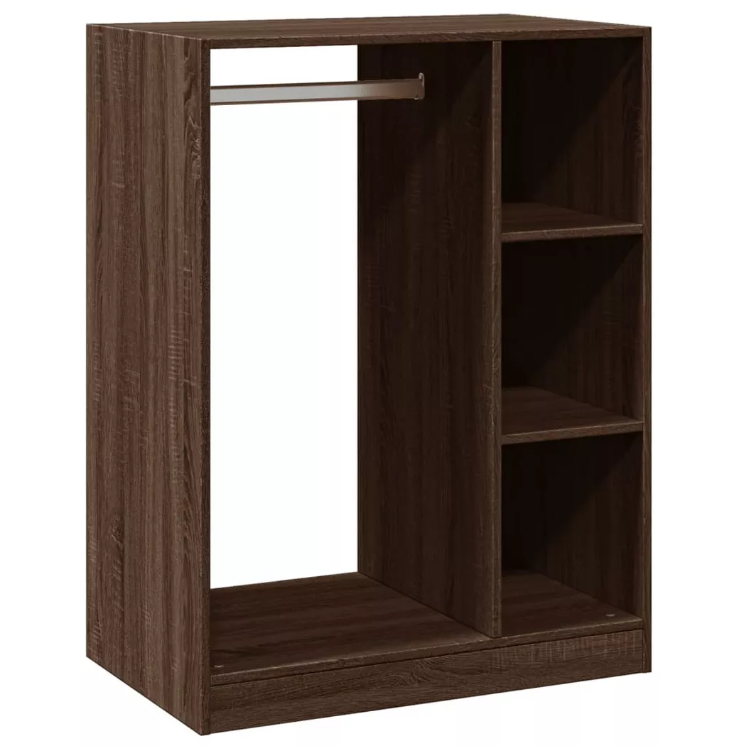Garde robe sonoma gris 77x48x102 cm bois d ingénierie