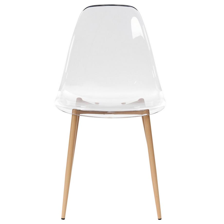 Beliani Set di 4 sedie da pranzo en Materiale sintetico Minimalista TAKILMA  