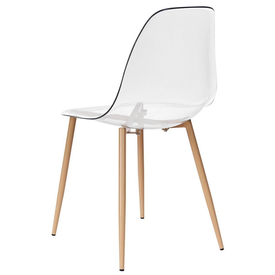 Beliani Set di 4 sedie da pranzo en Materiale sintetico Minimalista TAKILMA  