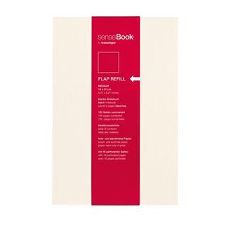 TRANSOTYPE TRANSOTYPE senseBook FLAP REFILL A5 75510500 blanko, M, 135 Seiten beige  