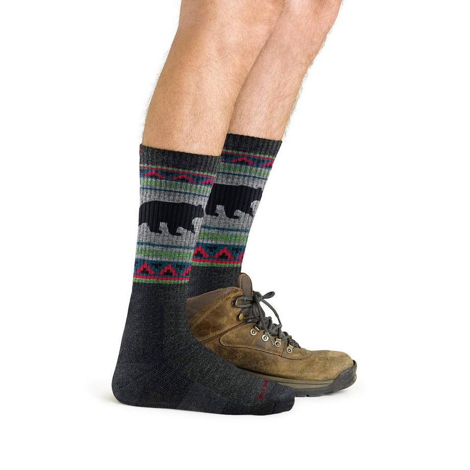 Darn Tough Vermont  Calze Uomo Mi-Peso Senza Cuciture in Lana Merino con Fantasia 