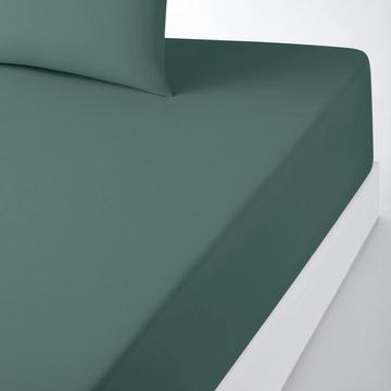 Drap housse uni en coton