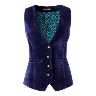 Joe Browns Samtweste mit Kontrastfutter  