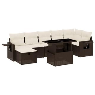 VidaXL set divano da giardino Polirattan  