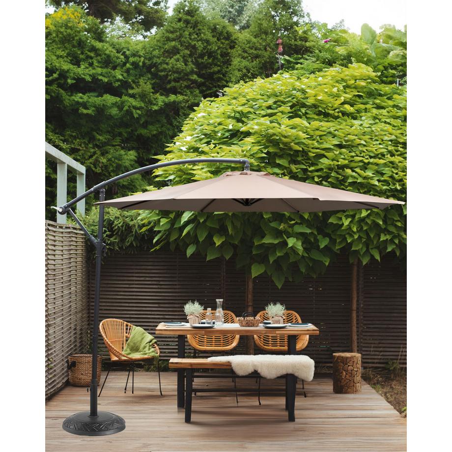 Beliani Ampelschirm aus Stoff  RAVENNA  