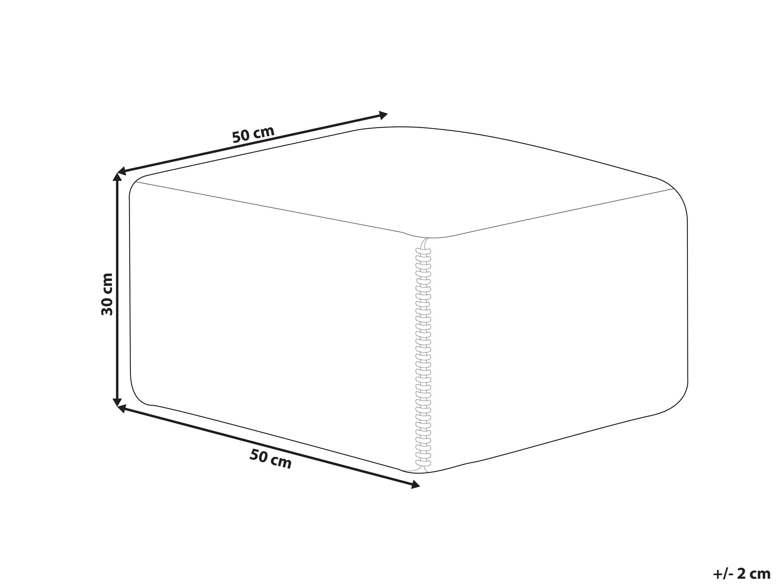 Beliani Pouf aus Jute Retro CUMBUM  