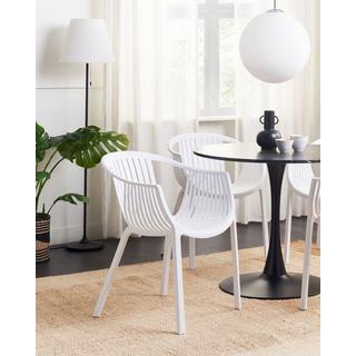 Beliani Lot de 4 chaises en Matière synthétique Moderne NAPOLI  