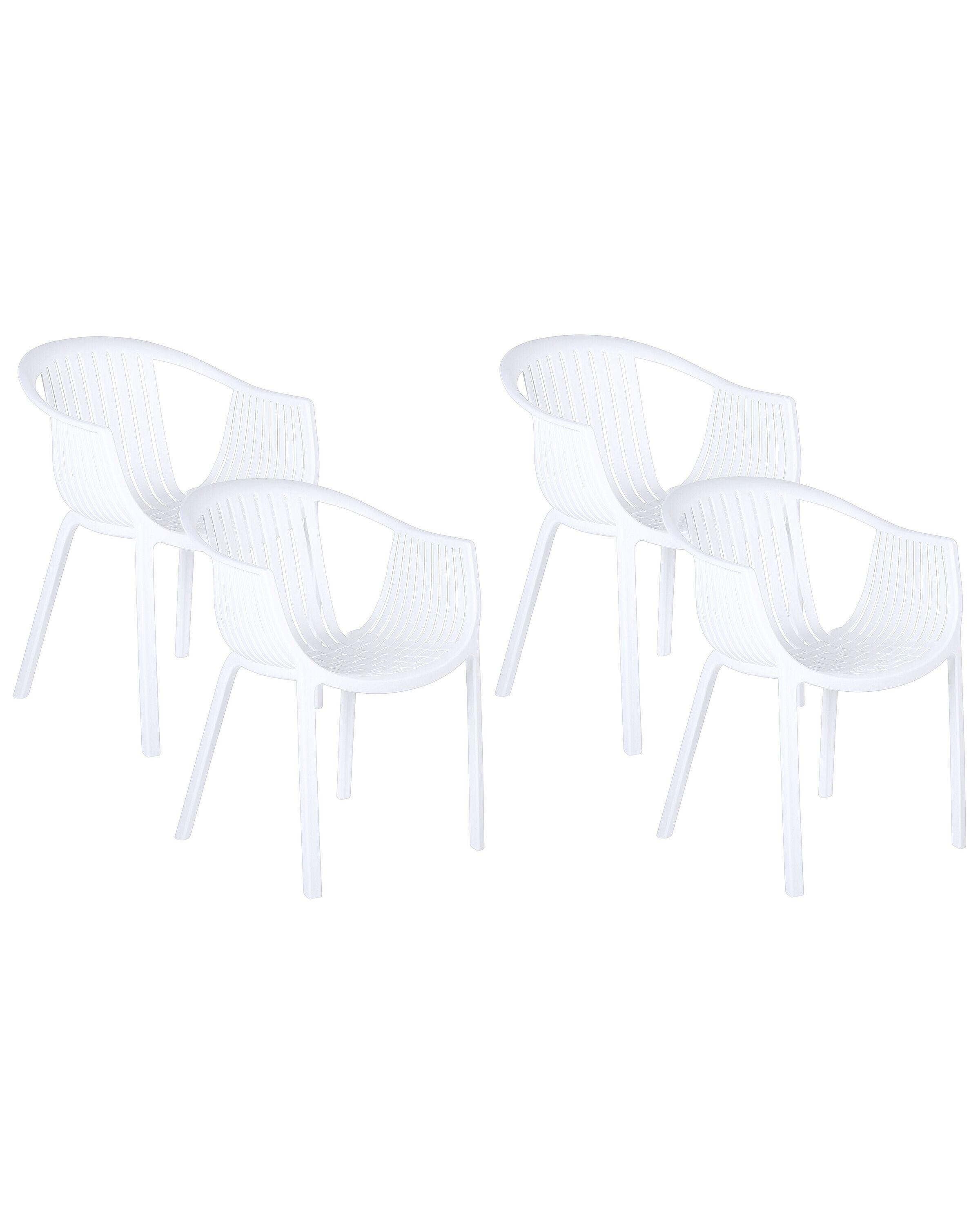 Beliani Lot de 4 chaises en Matière synthétique Moderne NAPOLI  