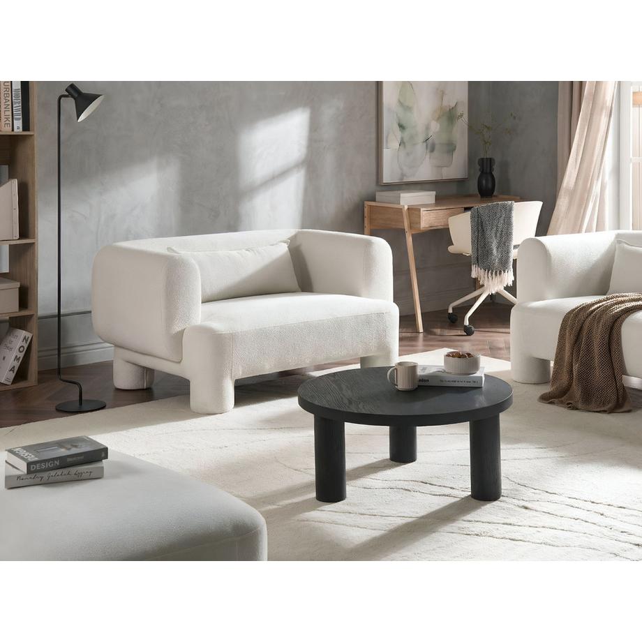 Beliani Canapé 2 places en Tissu Rétro HOGBO  