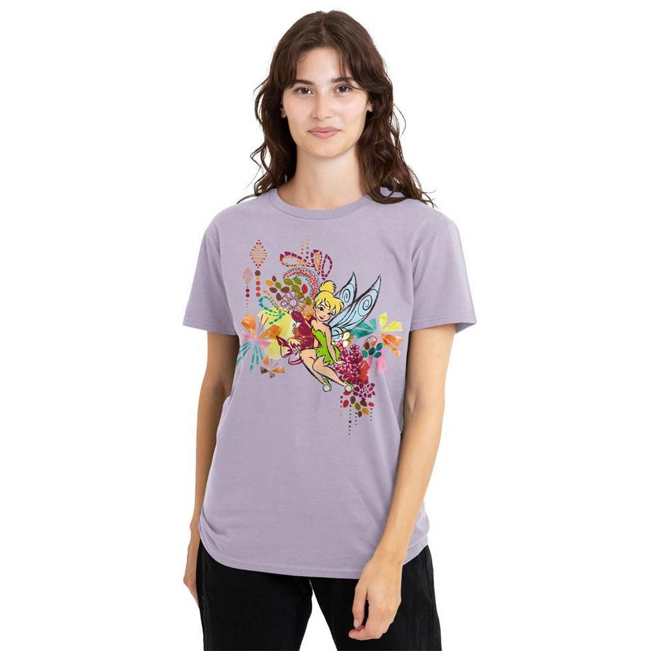 Disney Tinkerbell Imprimé Graphique Floral T-Shirt  
